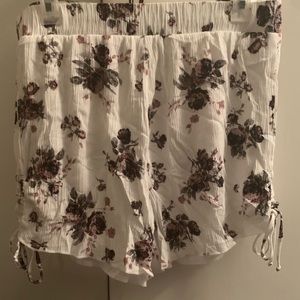 Floral High-Waisted Shorts